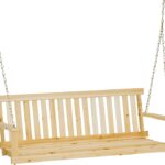 Seasonal Trends H-24 Porch Swing Seat, 48-3/4 in OAW, 17-3/4 in OAD, 21-1/2 in OAH, Fir Wood Frame