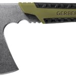 Gerber 31-003482 Pack Hatchet, Stainless Steel Blade, Rubber Handle, Full Tang Handle, Flat Sage Handle, 9.46 in L