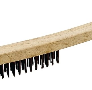 ProSource WB01319S Wire Brush with Scraper, 1-1/2 L Trim, Metallic Bristle, 5/8 in W Brush, 14-1/4 in OAL