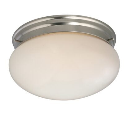 Boston Harbor F14BB02-8005-BN Two Light Round Ceiling Fixture, 120 V, 60 W, 2-Lamp, A19 or CFL Lamp