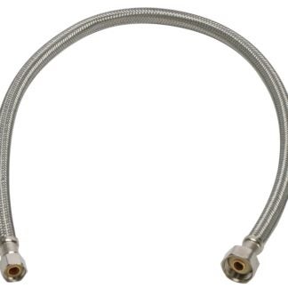 Fluidmaster B1F30 Water Supply Connector, 3/8 x 1/2 in, Compression x FIP, Polymer/Stainless Steel