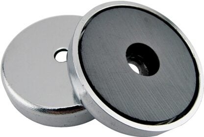 Magnet Source 07217 Round Base Magnet, Ceramic, 0.866 in ID x 2.04 in OD Dia, 0.303 in H