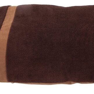 Aspenpet 80388 Knife Edge Pillow Pet Bed, 27 in L, 36 in W, Paw Print Pattern, Polyfill Fill, Dark Tan