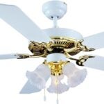 Boston Harbor CF-78025L Ceiling Fan, 0.8 A, 120 V, 5-Blade, 52 in Sweep, 2942 cfm Air