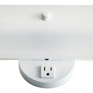 Canarm IVL2WH Vanity Fixture, 2-Lamp, Steel/Zinc Fixture, White Fixture