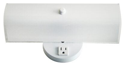 Canarm IVL2WH Vanity Fixture, 2-Lamp, Steel/Zinc Fixture, White Fixture