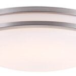 Canarm PARKEDALE LFM102A13BN Flush Mount Light, 20 W, 1-Lamp, Integrated LED Lamp, 1300 Lumens, 3000 K Color Temp