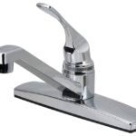 Boston Harbor PF8111A Kitchen Faucet, 1.8 gpm, 1-Faucet Handle, ABS, Chrome Plated, Lever Handle