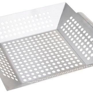 Omaha BBQ-37238 Grilling Basket, 13-7/8 in L, Stainless Steel Sells in Quantity of 6