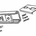 Renin 17034-07112-BW Door Track, Steel, 72 in L