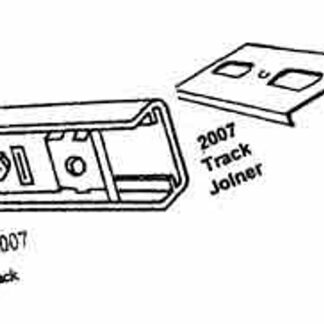 Renin 17034-07112-BW Door Track, Steel, 72 in L