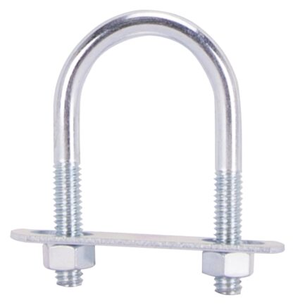 ProSource LR362 U-Bolt, 5/16 in Thread, 1-1/4 in L Thread, Steel, Zinc Sells in Quantity of 10