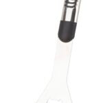 Omaha BBQ-8112443A Premium BBQ Spatula, 1.9 mm, Stainless Steel Blade, Stainless Steel, Aluminum Handle, Straight Handle