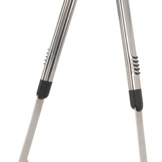 Omaha BBQ-8112443C Premium BBQ Tongs, 1.9 mm, Stainless Steel Blade, Stainless Steel, Aluminum Handle, Straight Handle