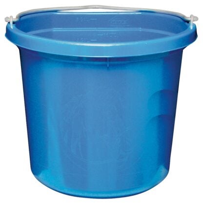 Fortex-Fortiflex FB-124 Series FB-124BL Bucket, 24 qt Volume, Rubber/Polyethylene, Blue