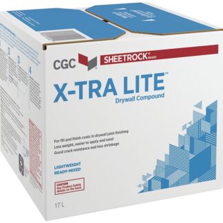 Sheetrock X-Tra Lite 381470 Drywall Compound, Paste, Off-White, 17 L