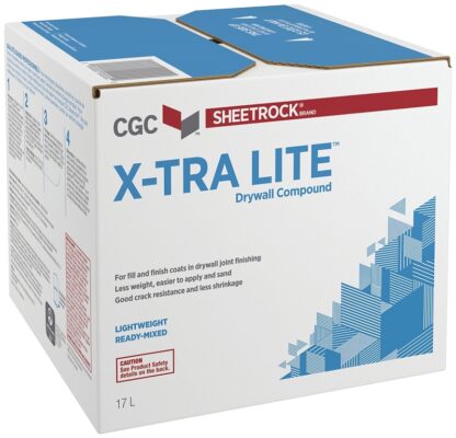 Sheetrock X-Tra Lite 381470 Drywall Compound, Paste, Off-White, 17 L