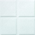 USG Luna Pedestals IV CLIMAPLUS Series R72716 Ceiling Panel, 2 ft L, 2 ft W, 3/4 in Thick, Mineral Fiber, White