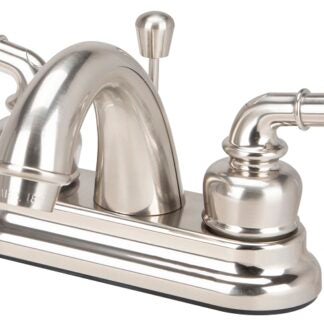 Boston Harbor JY-4233BN Lavatory Faucet, 1.5 gpm, 2-Faucet Handle, Brass, Nickel Plated, Lever Handle