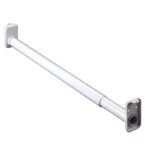 Knape & Vogt KV2 ZC 30 Adjustable Closet Rod, 1-1/16 in Dia, 30 to 48 in L, Steel, Zinc