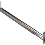 Knape & Vogt KV2 ZC 48 Adjustable Closet Rod, 1-1/16 in Dia, 48 to 72 in L, Steel, Zinc