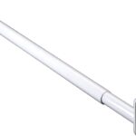 Knape & Vogt KV2 WH 72 Adjustable Closet Rod, 72 to 120 in L, Steel