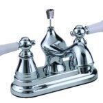 Boston Harbor PF4232 Lavatory Faucet, 1.5 gpm, 2-Faucet Handle, ABS, Chrome Plated, Lever Handle