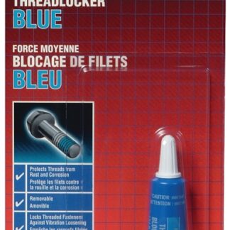 Permatex 24209 Medium Strength Threadlocker, 6 mL Bottle, Liquid, Blue