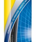 Rain-X Latitude 99818 Wiper Blade, Contoured Blade, 18 in L Blade, Metal/Rubber