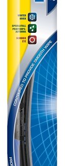 Rain-X Latitude 99818 Wiper Blade, Contoured Blade, 18 in L Blade, Metal/Rubber