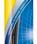 Rain-X Latitude 99821 Wiper Blade, Contoured Blade, 21 in L Blade, Metal/Rubber