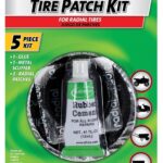 Slime 24016 Tire Patch Kit with Glue, Metal/Rubber, 5 -Piece