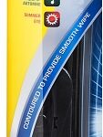 Rain-X Latitude 99814 Wiper Blade, 14 in, Contoured Blade, Synthetic Rubber