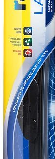 Rain-X Latitude 99814 Wiper Blade, 14 in, Contoured Blade, Synthetic Rubber