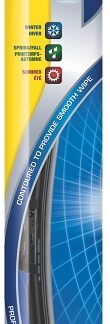 Rain-X Latitude 99816 Wiper Blade, 16 in, Contoured Blade, Synthetic Rubber