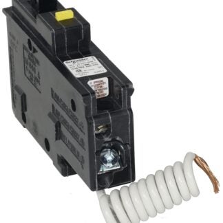 Schneider Electric Homeline CHOM120GFI Circuit Breaker, GFCI, Mini, 20 A, 1 -Pole, 120/240 VAC, Plug Mounting