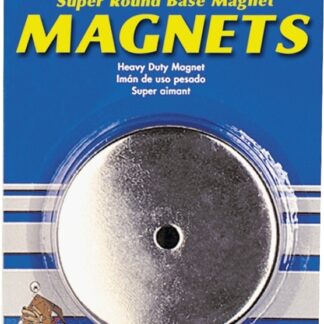 Magnet Source 07222 Round Base Magnet, Ceramic, 1 in ID x 2.618 in OD Dia, 3/8 in H