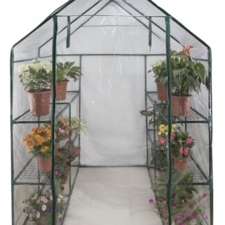 Landscapers Select GHLPS Green House, 56.5 in L, 56.5 in W, 75 in H, Zippered Access Door