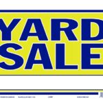 Hy-Ko 22407 Neon Sign, YARD SALE, Blue Legend, Yellow Background, Plastic, 9 in H x 13 in W Dimensions Sells in Quantity of 10