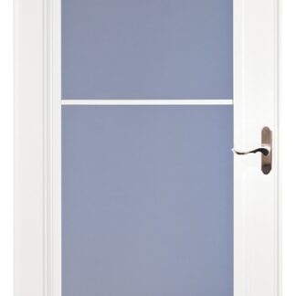 Larson Screen Away 830-82-031 Storm Door, 32 in W, 81 in H, Retractable Screen, Wood, White