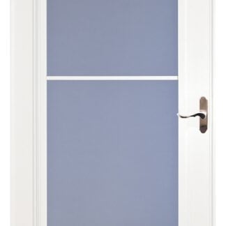 Larson Screen Away 830-82-032 Storm Door, 36 in W, 81 in H, Retractable Screen, Wood/Aluminum, White