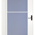 Larson Screen Away 83085031 Storm Door, 32 in W, 81 in H, Retractable Screen