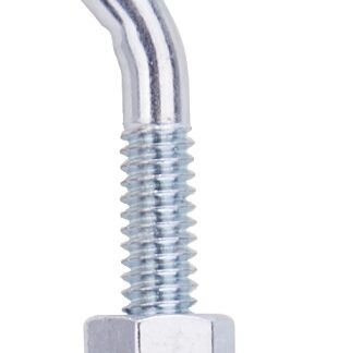 ProSource LR324 Hook Bolt, 6.2 in Thread, 1.5 in L Thread, 2-5/8 in L, Steel, Zinc Sells in Quantity of 10