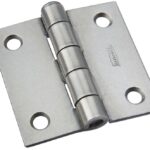 National Hardware N139-659 Broad Hinge, 2 in W Frame Leaf, 0.077 in Thick Frame Leaf, Cold Rolled Steel, Steel, 38 lb