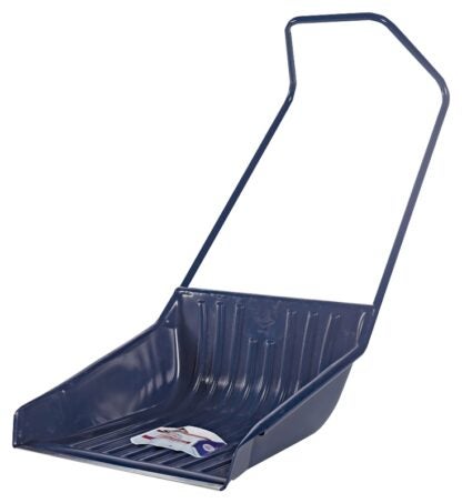 Garant 81665 Sleigh Shovel, 27-1/2 in W Blade, 26 in L Blade, Scoop Blade, Poly Blade, Steel Handle, 61 in OAL