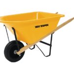 TRUE TEMPER KPWBLW5 Wheelbarrow, Poly, 16 in Wheel