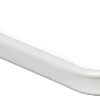 Kenney KN513 Curtain Rod, 1 in Dia, 84 to 120 in L, Steel, White