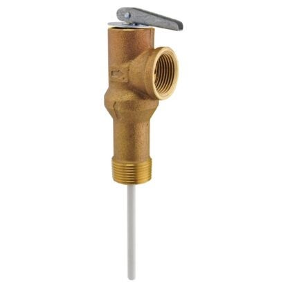 Rheem SP12576C Temperature and Pressure Relief Valve, Bronze, For: Water Heater