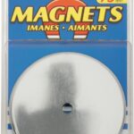 Magnet Source 07223 Round Base Magnet, Ceramic, 1.2 in ID x 3.2 in OD Dia, 0.44 in H