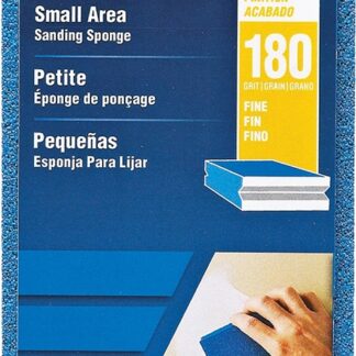 NORTON ProSand 82073 Sanding Sponge, 4-1/2 in L, 2-11/16 in W, 180 Grit, Very Fine, Aluminum Oxide Abrasive